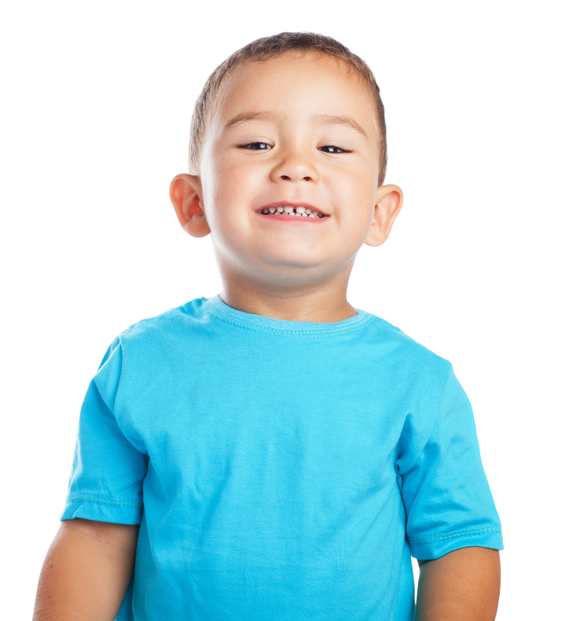 smiling child with child doctor pediatrician