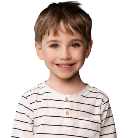 smiling child with child doctor pediatrician